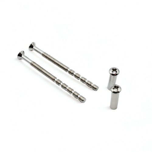 Through door handle screw - through,