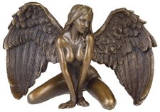 Bronze sculpture angel nude