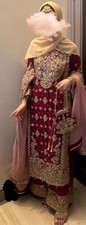 Pakistani Red Wedding Outfit 3