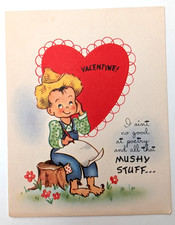 Vtg Valentine Poet Little Boy