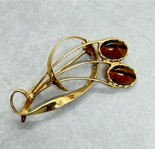 Vintage Brooch, Gold Tone