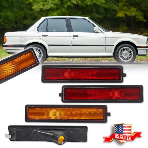 Amber front red - front+red, rear