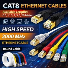 Flat cat8 shielded 2000mhz - flat,