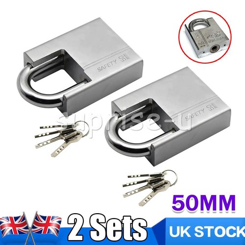Heavy duty padlock armoured - 2x,
