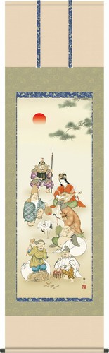 Kakejiku hanging scroll - hanging, seven