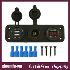 12V Socket Panel 2 USB Charger