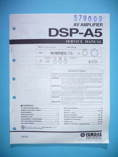 Service manual for - , yamaha