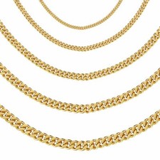 Gold Plated Chain Necklace 24K