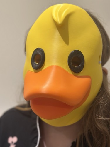 Rubber duck mask - rubber,