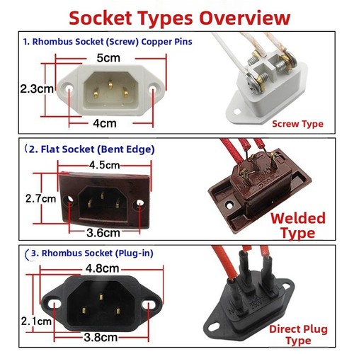 Three hole power socket - power,