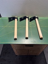 CARVING ADZES SET OF 3 NO.  MARKED MF QUALITY SET APPEAR UNUSED BEECH HANDLES