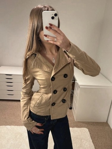 Vintage beige peacoat - beige,