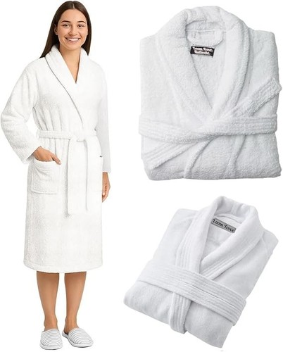 Men women white bathrobe 100 - women,