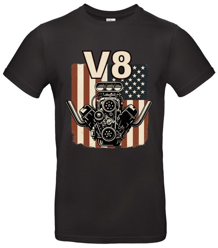 Shirt usa muscle car mens - v8,