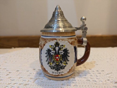 Austria zinn lidded mini - austria, beer