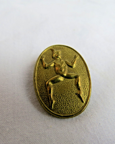 Vintage brass brownie guide - brass,
