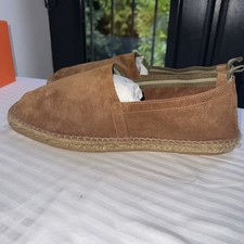 CASTANER PABLO MENS ESPADRILLES TAN SUEDE SIZE UK10