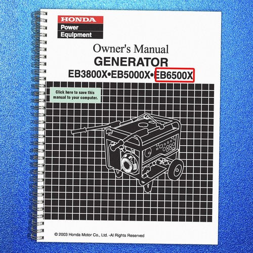 Honda eb6500x generator - eb6500x,