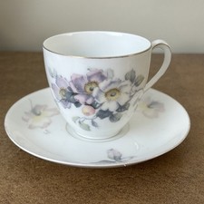 Vintage Thomas Bavaria ‘Sevres’ Wild Rose, Tea Cup & Saucer