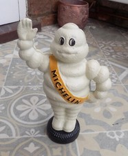 Cast Iron " MICHELIN MAN Waving Stood on Tyre " Money Box 25cm tall