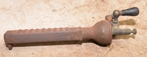 Antique cast iron forge gas