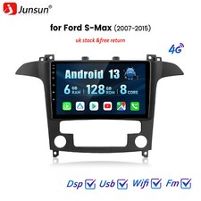 For 2007-2015 Ford S-Max Android 14 Carplay Car Stereo Radio Head Unit GPS 128GB