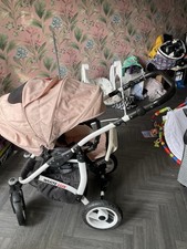 Baby Pushchair 2-in-1 Travel System Foldable Pram With Rain Cover Buggy Newborn