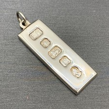 Vintage 1977 Ingot Pendant 925