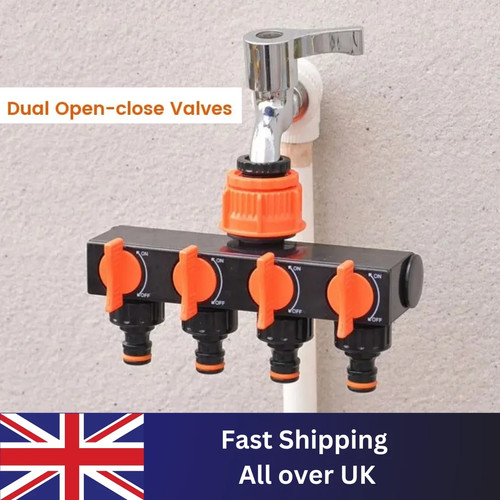 Plastic 4 way adaptor - plastic,