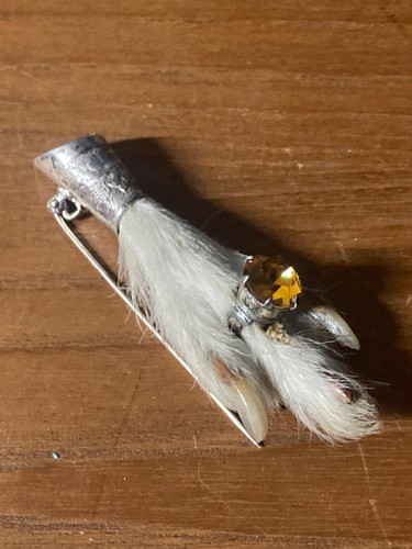 Hallmarked silver grouse foot - silver,