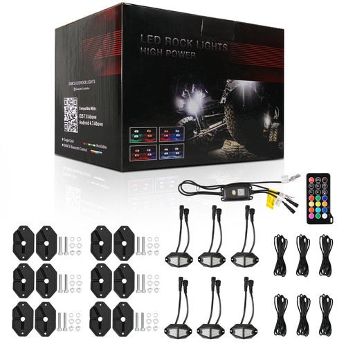 Pods rgb led rock - 6x,