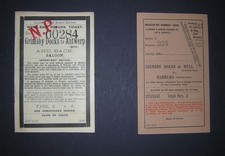 BR LNER rail/ferry tickets x 4 Grimsby/Hull to Antwerp and Hamburg