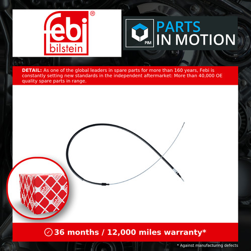 Handbrake cable rear left - left, or