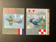 2018 SG4065-66 RAF Centenary 1st class SA stamps from booklet PM59 U/M