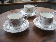 Royal Albert Petit Point China Cup and Saucer X 3
