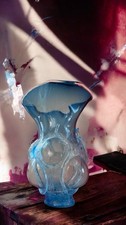 Large Studio Hand Blown Blue