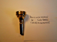 Denis Wick 4 Cornet  Mouthpiece Gold Plate Deep Cup