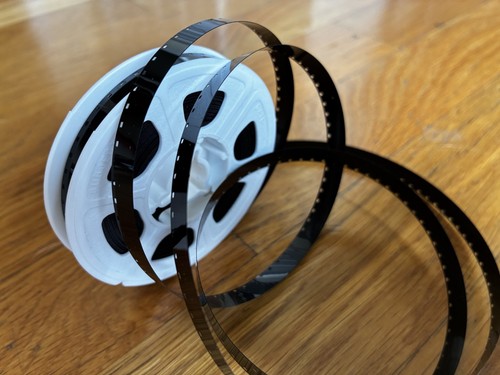 Black super acetate movie - super-8,