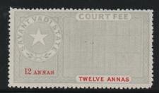 Savantvadi State 1886 Couty Fee Type 5 K&M 101