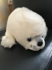 16 " LONG VERY CUTE WHITE SEAL PUP SOFT TOY FIGURE