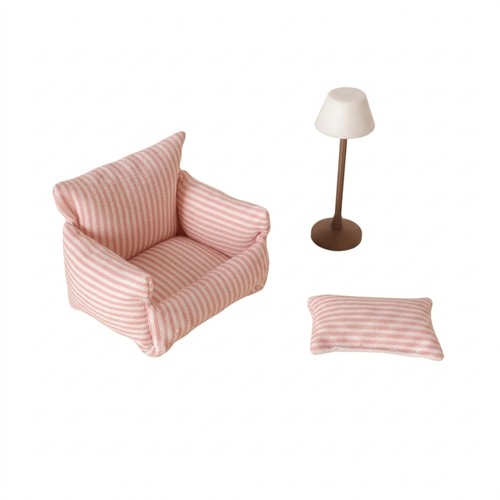 Dollhouse sofa with lamp - dollhouse,