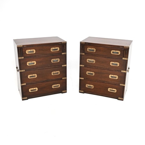 Pair antique mahogany - pair,