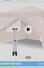 Gazebo 2half mts By 2half cream Wrong Size w For Us With Sides Pick Up Heywood