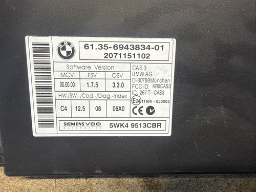 Bmw e90 e91 e87 - ecu, ignition