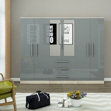 Modern 6 Door Large Mirrored