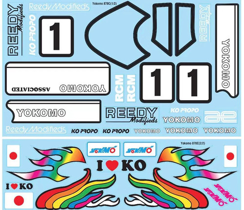 Yokomo decal set - yokomo,