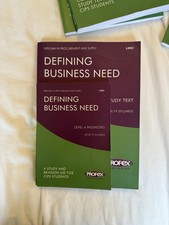 Cips Level 4 Defining Business Need (L4M2) Study Text and pass notes