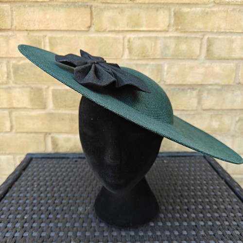 Dark green large wide - wide, brim