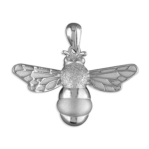 Sterling silver bumble bee - sterling,