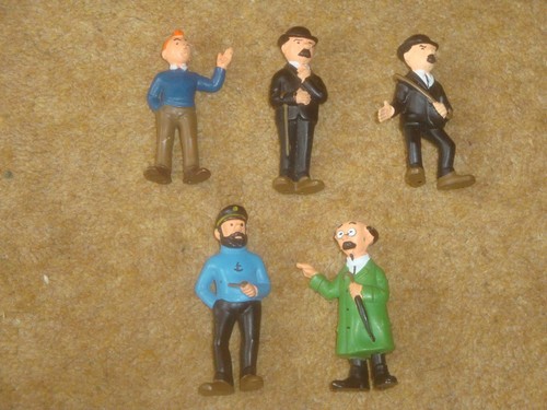 Tintin plastic figures 1972 - tintin,